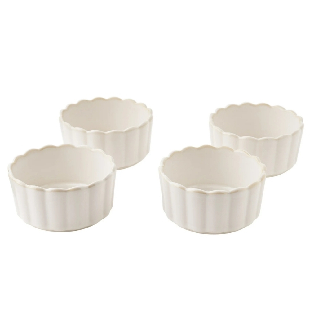 ❤️ 2025 New The Pioneer Woman Colette  Cream Ramekins Set Of 4